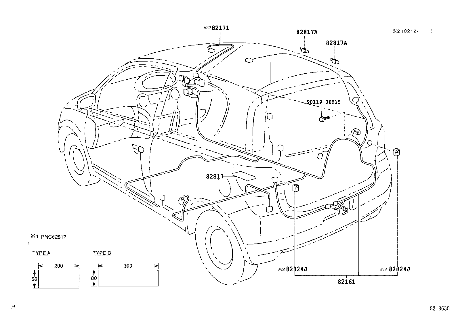 82122-52010 WIRE, ENGINE, NO.2 product image