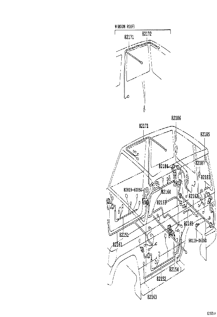 82113-60040 WIRE, ENGINE ROOM, NO.3 product image