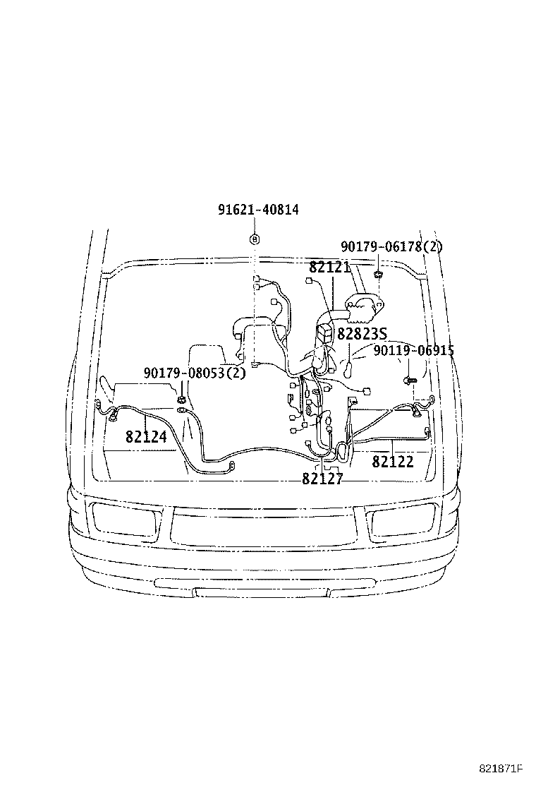 82122-35561 WIRE, ENGINE, NO.2 product image