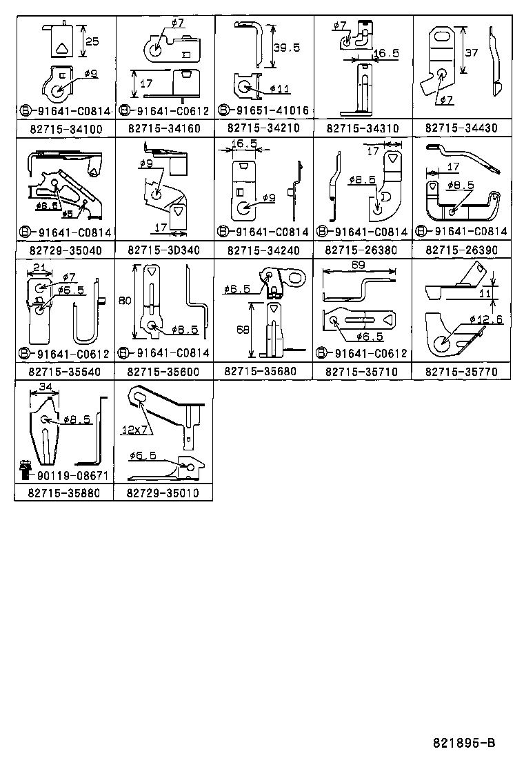 82122-3D030 WIRE, ENGINE, NO.2 product image