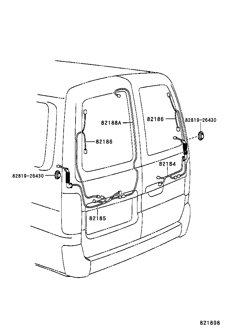 82122-26460 WIRE, ENGINE, NO.2 product image