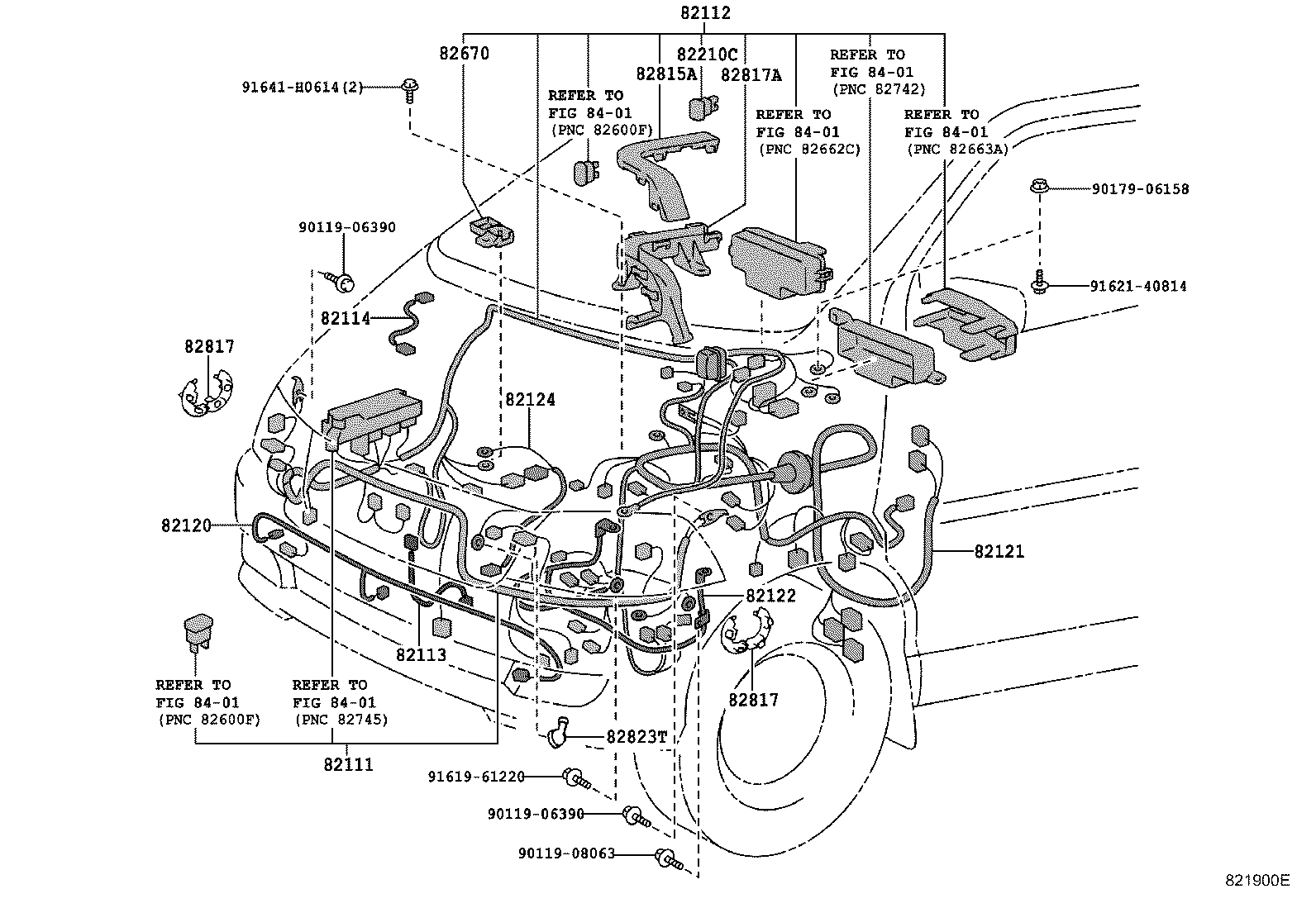 82120-26050 HARNESS ASSY, FRONT END WIRE product image