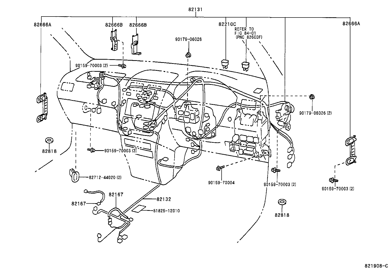 82167-44041 WIRE, SEAT, NO.1 product image