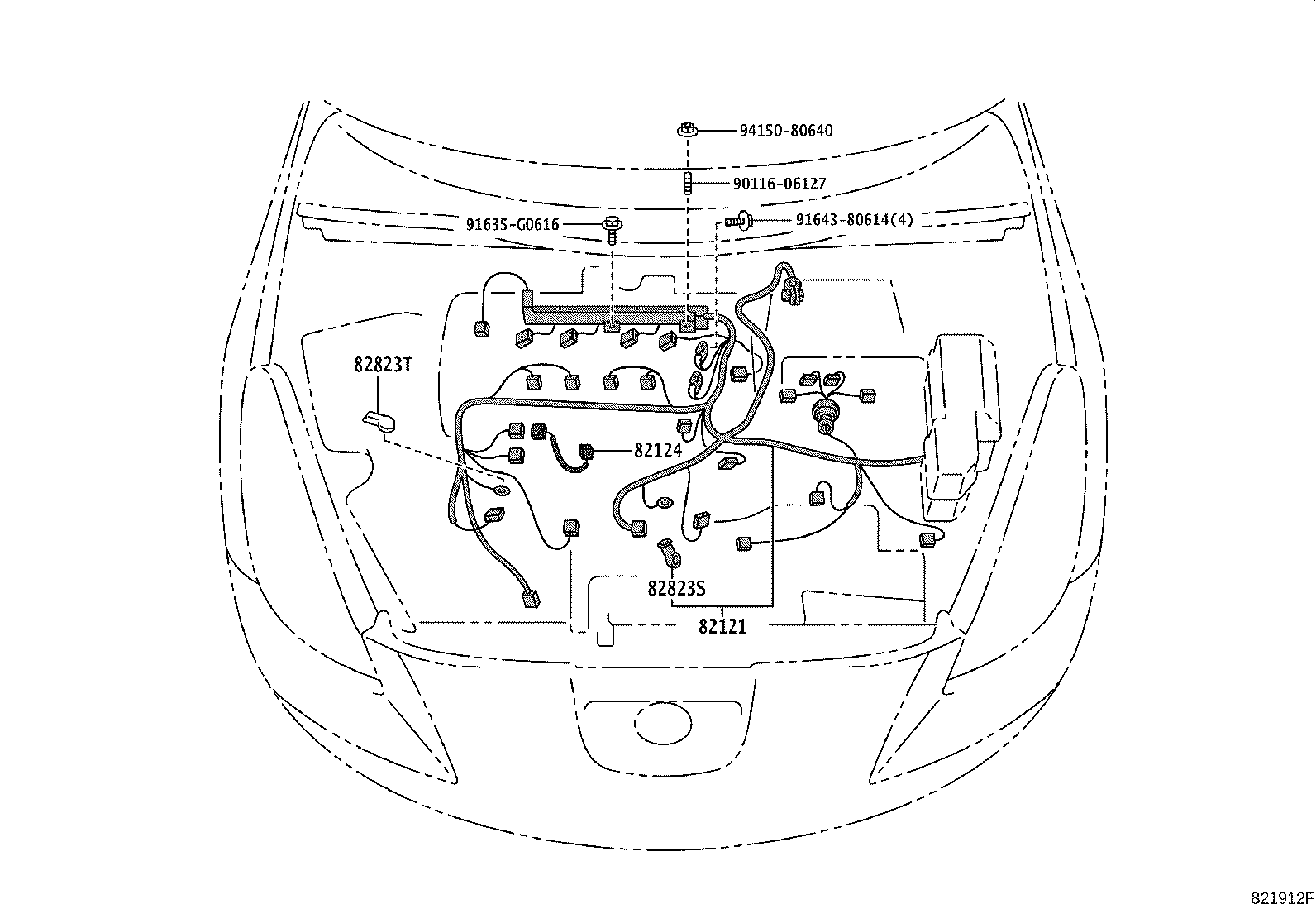 82142-20070 WIRE, INSTRUMENT PANEL, NO.2 product image