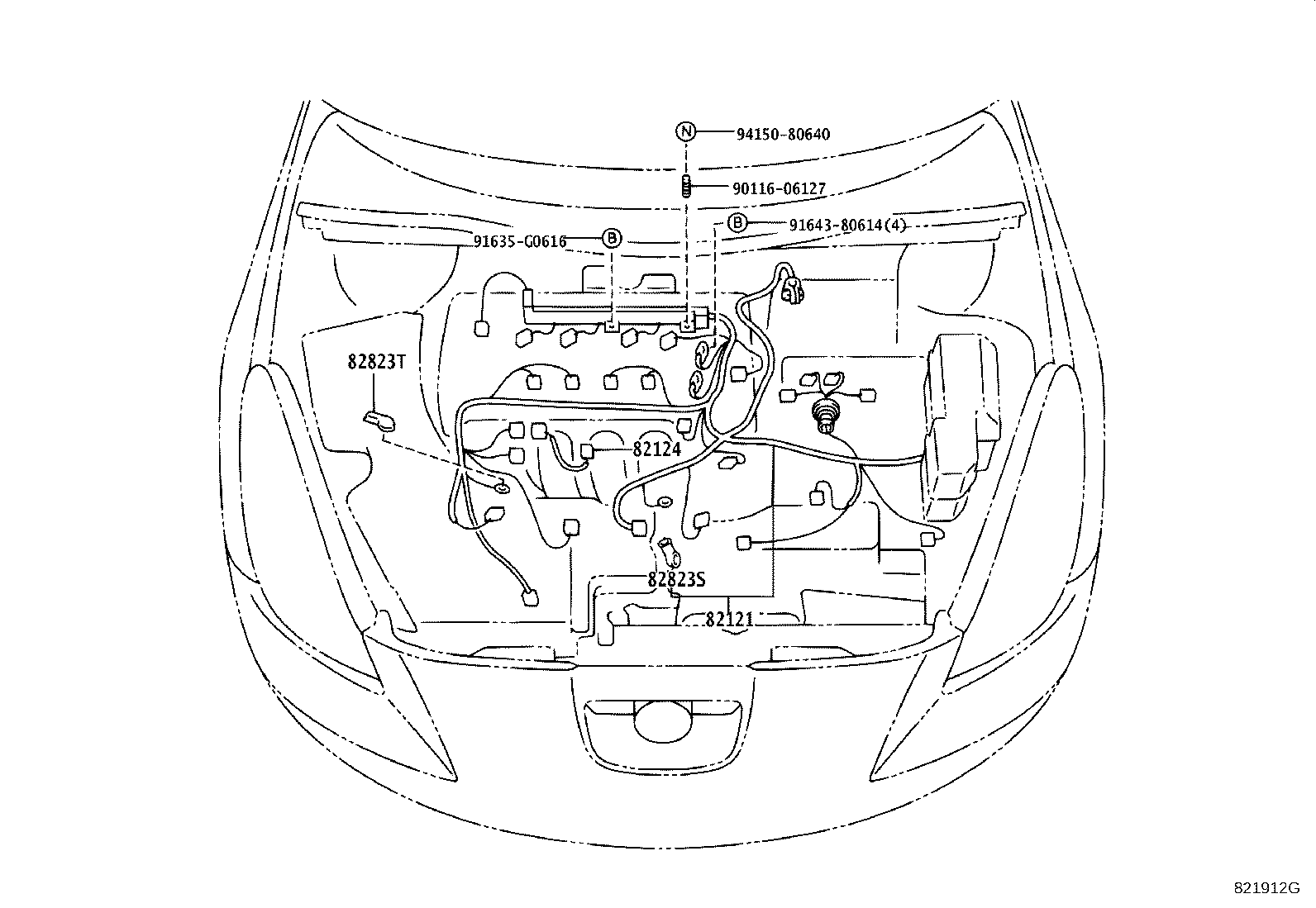Toyota 82161-2M021 WIRE, FLOOR