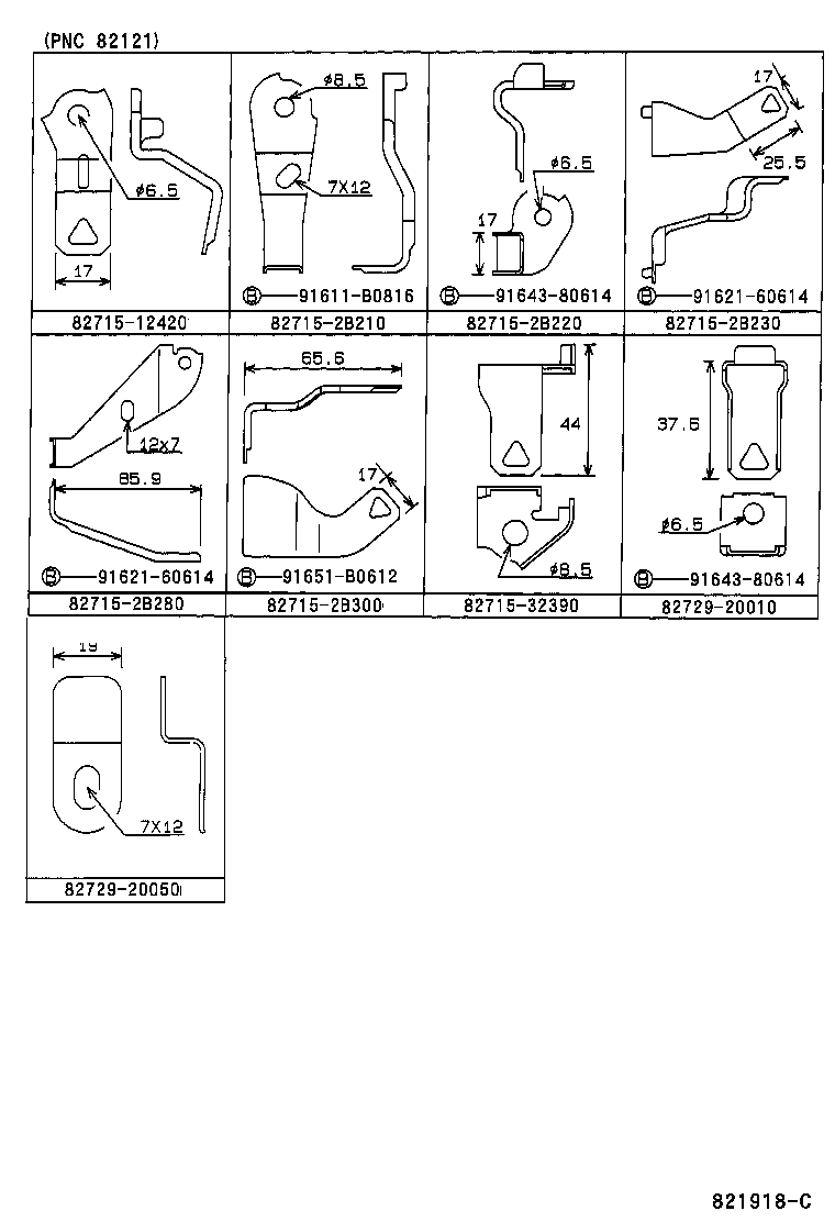 82142-20070 WIRE, INSTRUMENT PANEL, NO.2 product image