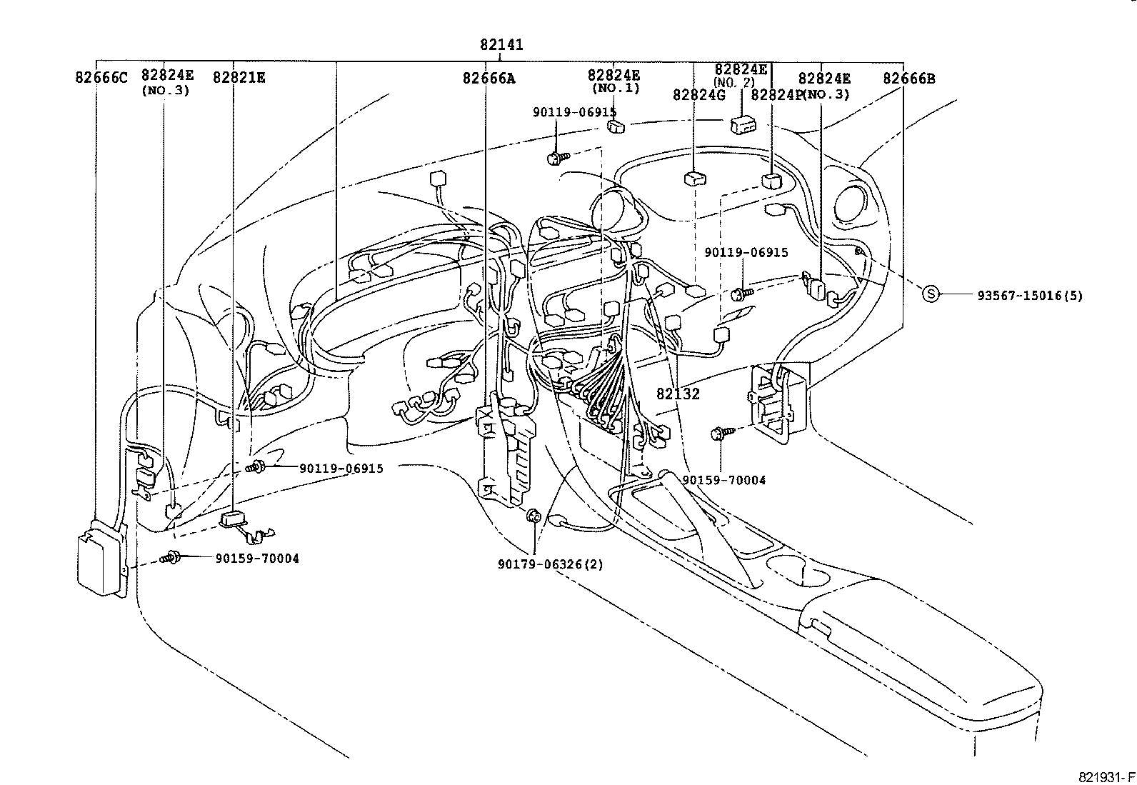 82151-2G570 WIRE, FRONT DOOR, RH product image
