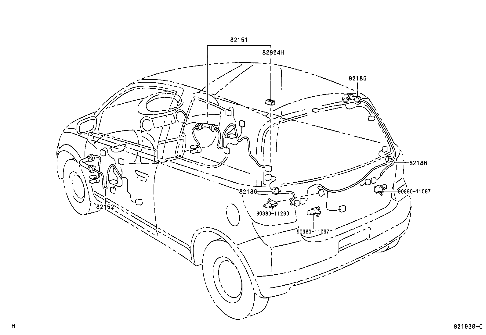 82111-52011 WIRE, ENGINE ROOM MAIN product image