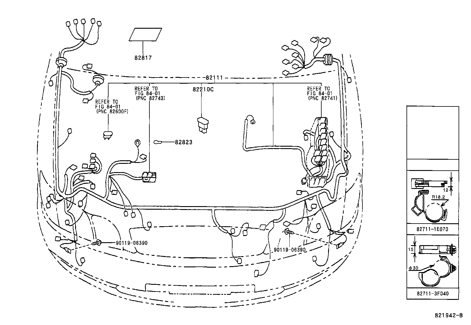 82167-44041 WIRE, SEAT, NO.1 product image