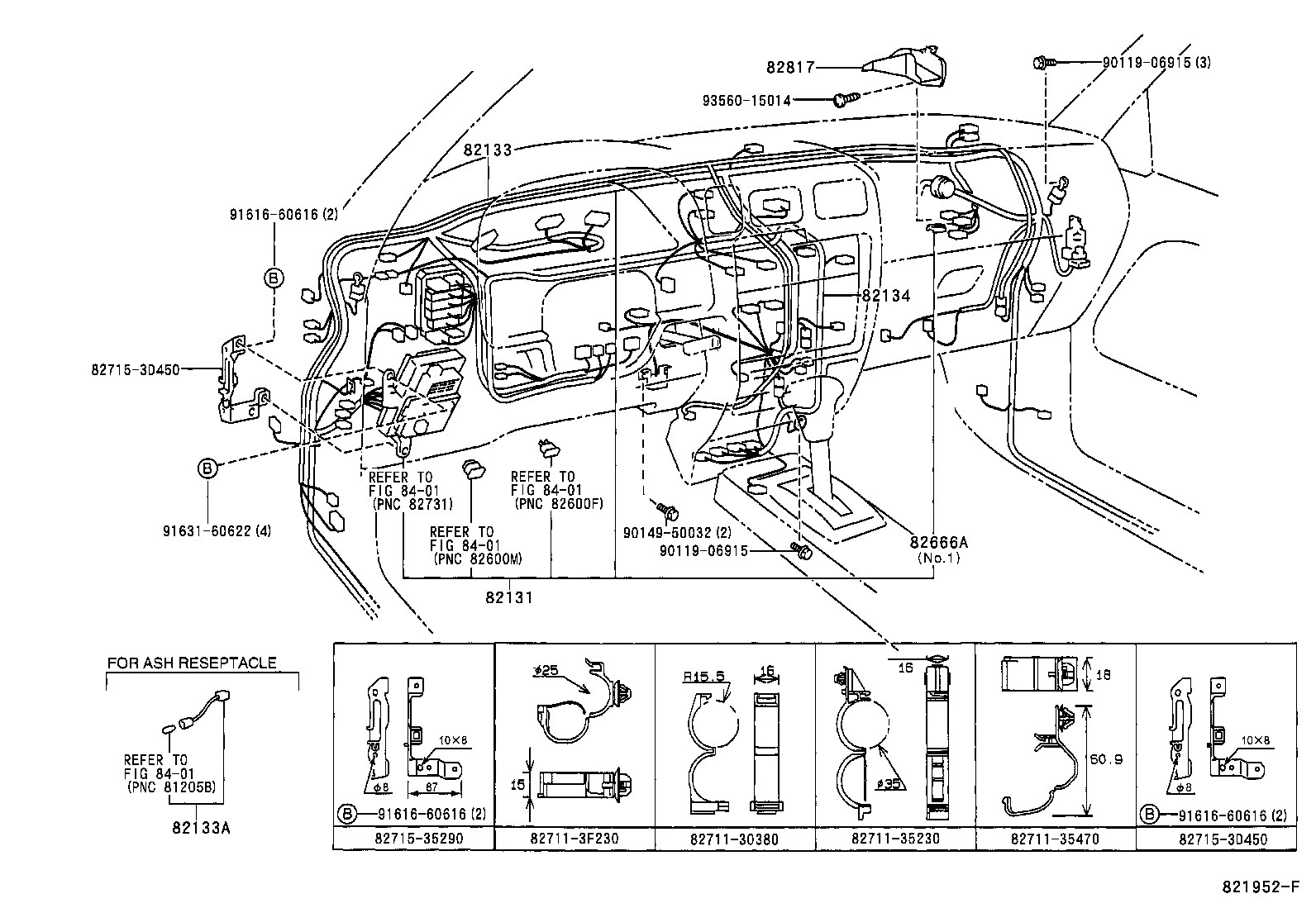 82817-35450 PROTECTOR, WIRING HARNESS, NO.1 product image