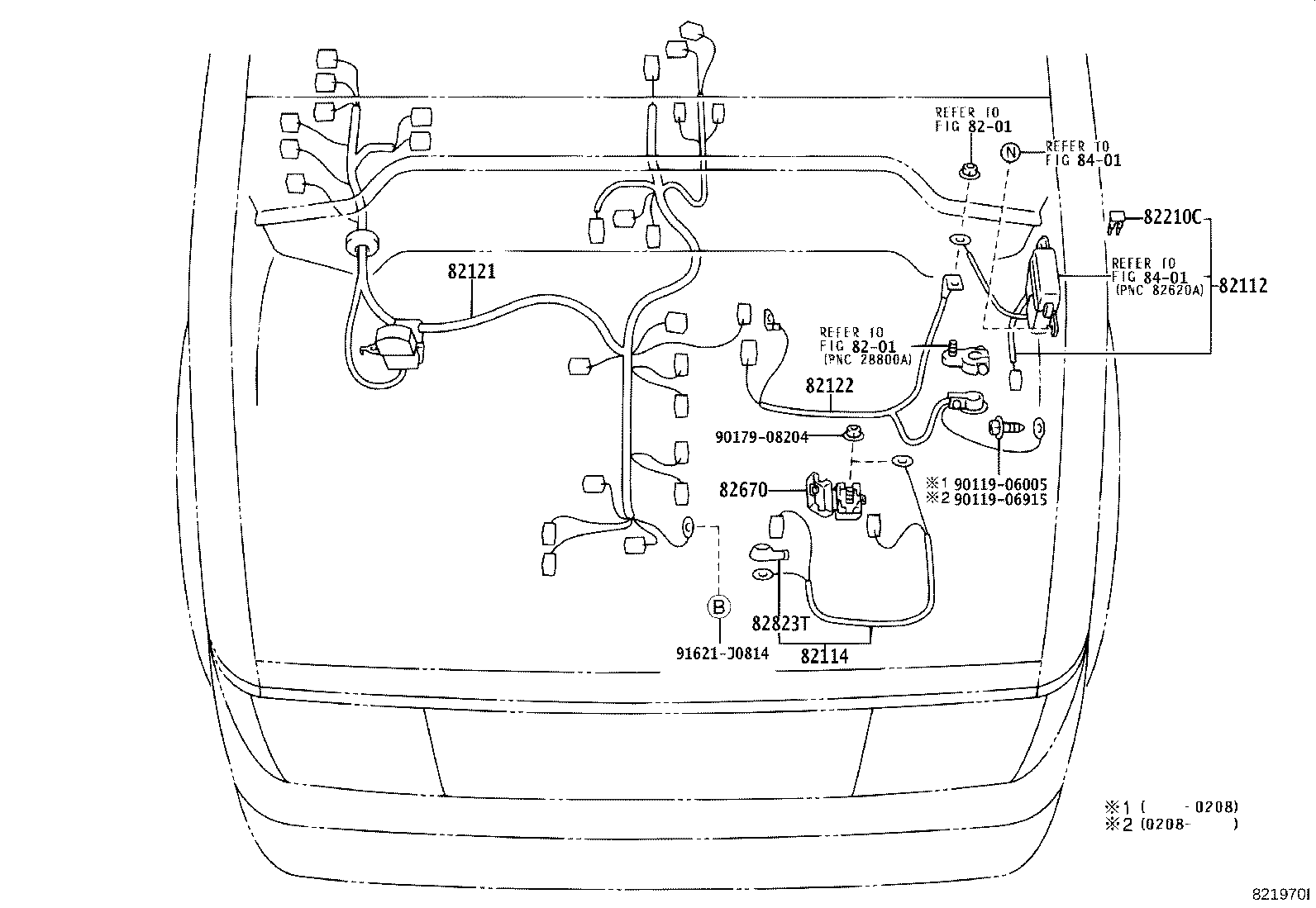 82124-0B050 WIRE, ENGINE, NO.4 product image