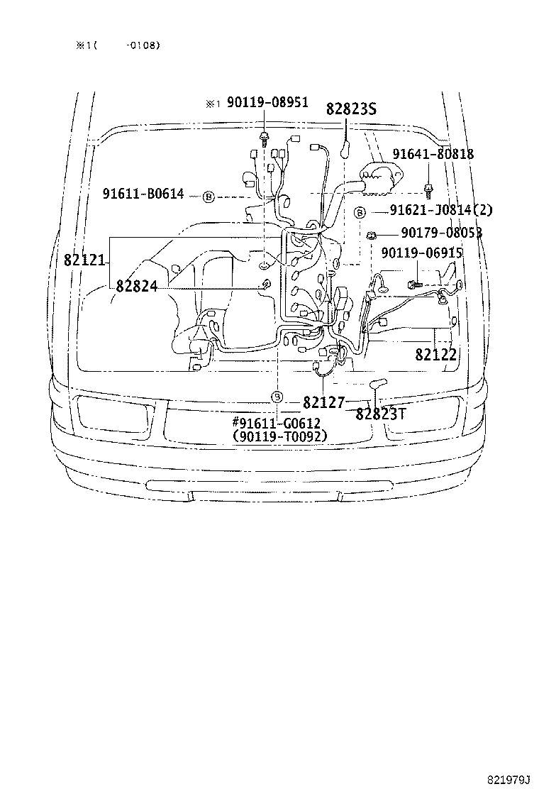 82122-35561 WIRE, ENGINE, NO.2 product image
