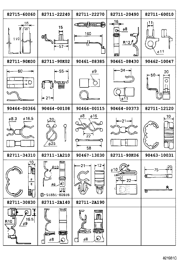 82113-60030 WIRE, ENGINE ROOM, NO.3 product image