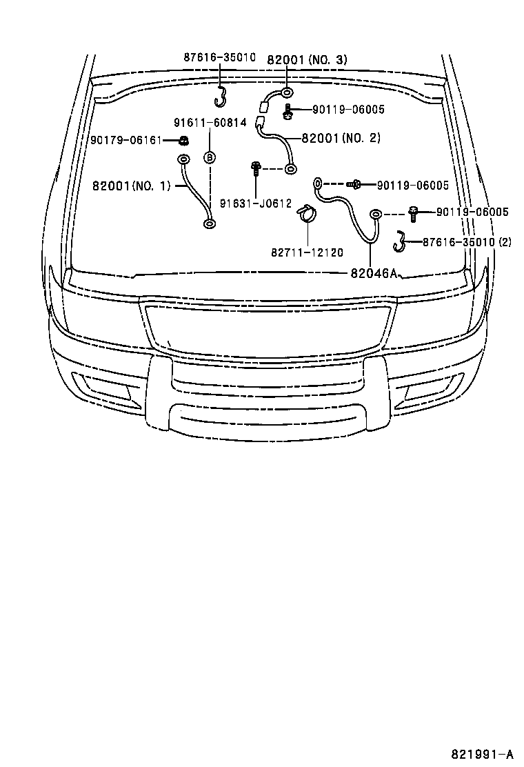 82136-60B30 WIRE, DASH product image