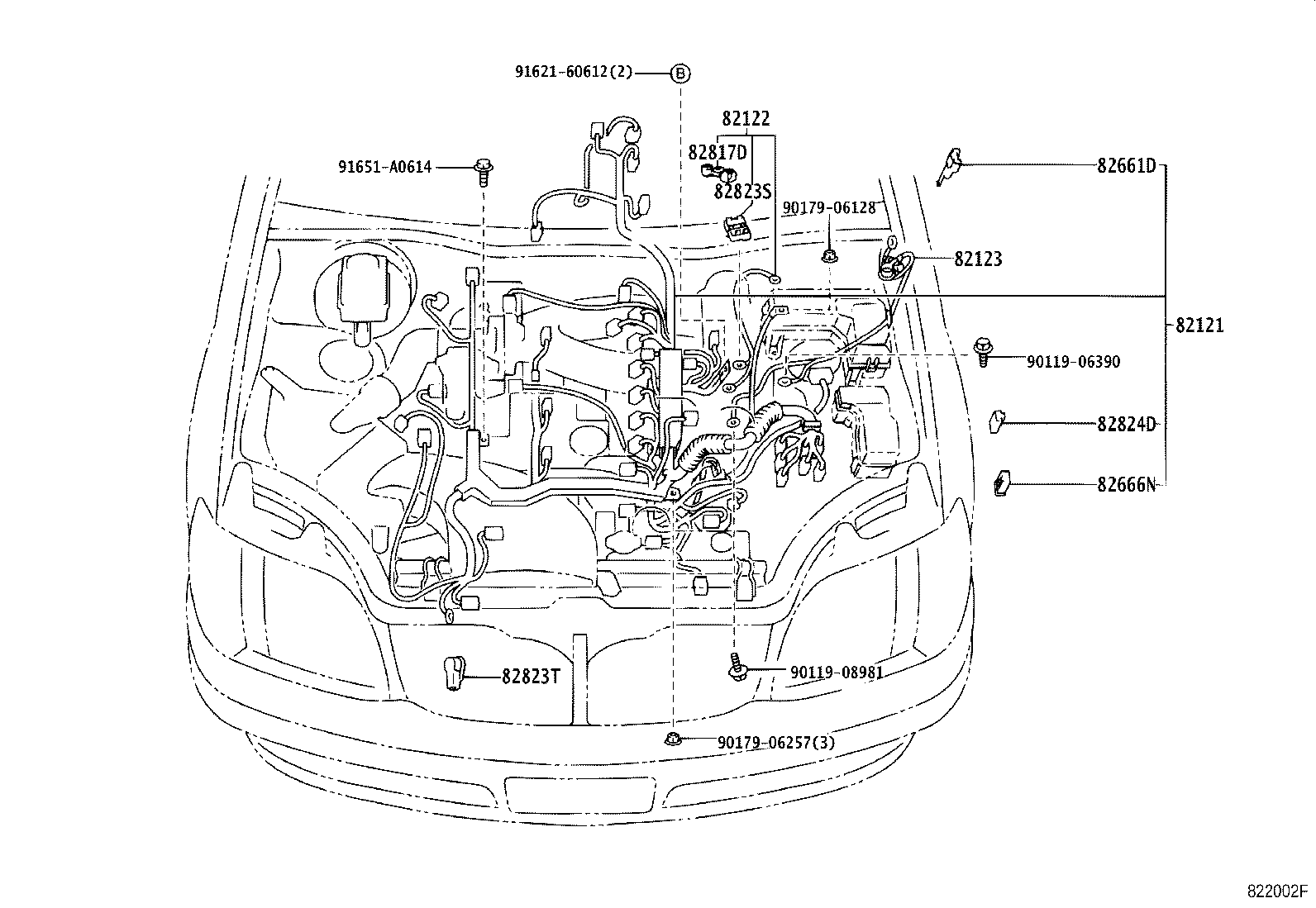 82191-30110 WIRE, FRONT SEAT, RH product image