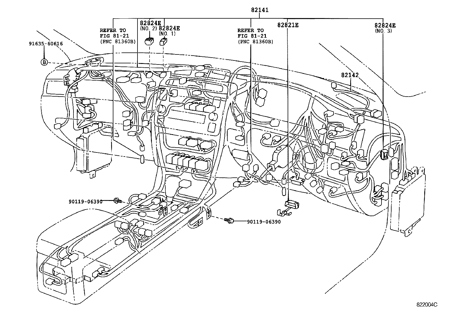 82191-30110 WIRE, FRONT SEAT, RH product image