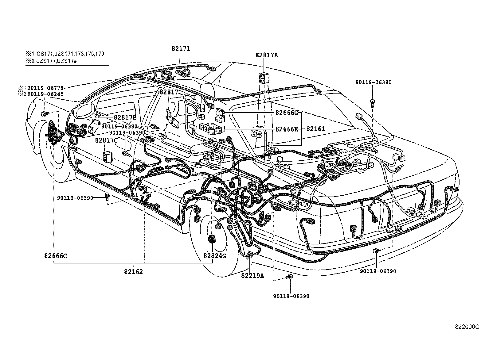 82122-30730 WIRE, ENGINE, NO.2 product image