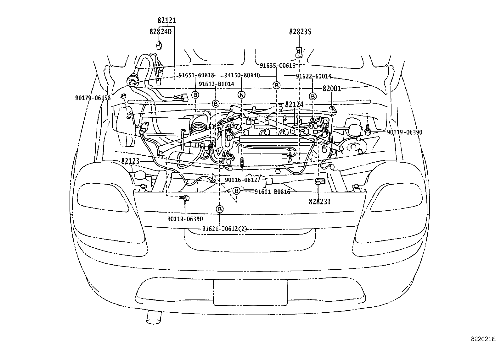 Toyota 82181-17670 WIRE, LUGGAGE ROOM, NO.1