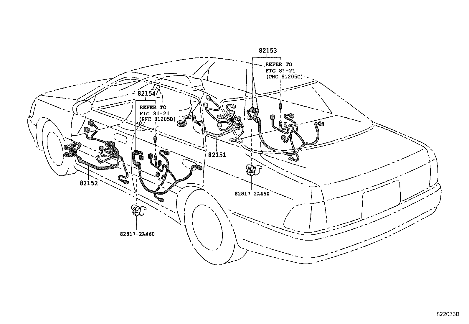 82124-30170 WIRE, ENGINE, NO.4 product image