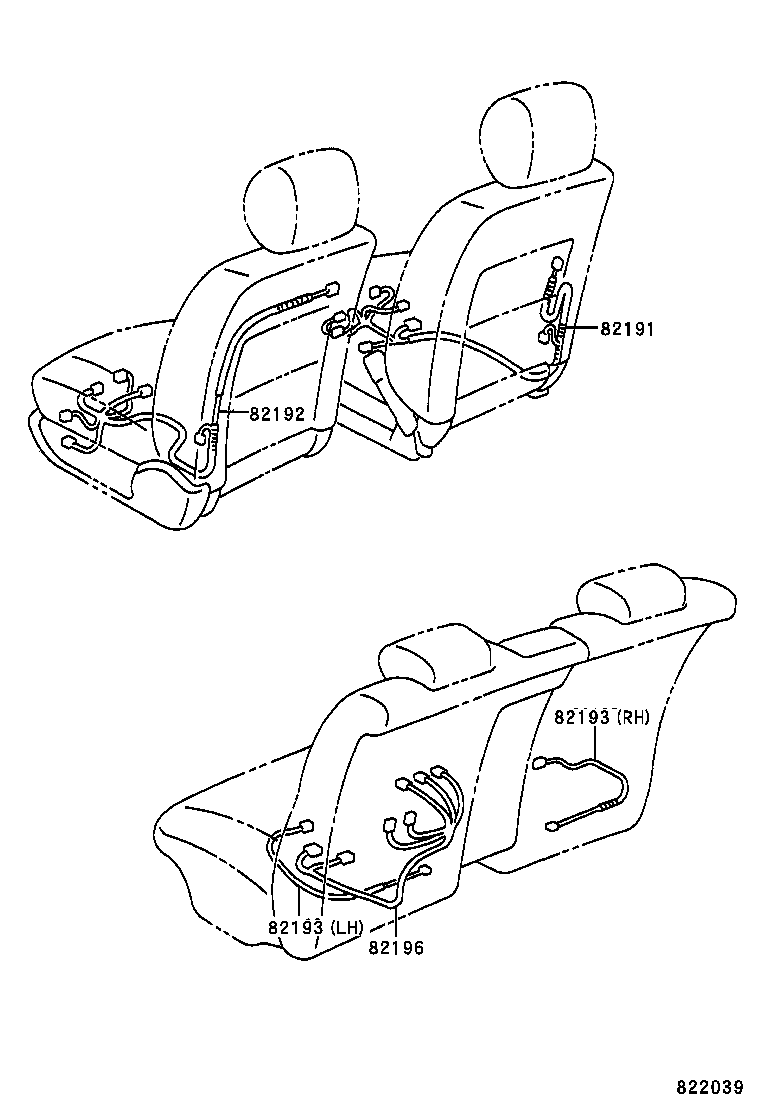 82122-30510 WIRE, ENGINE, NO.2 product image