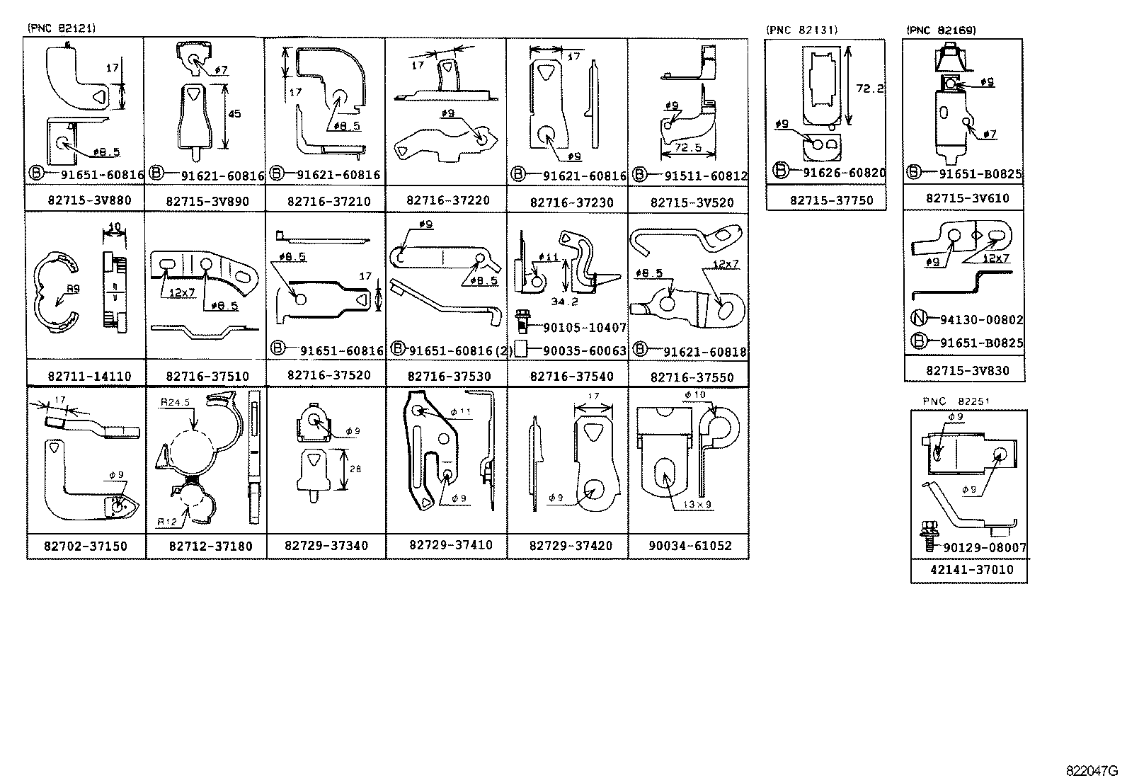 82050-37010 WIRE ASSY, ENGINE product image