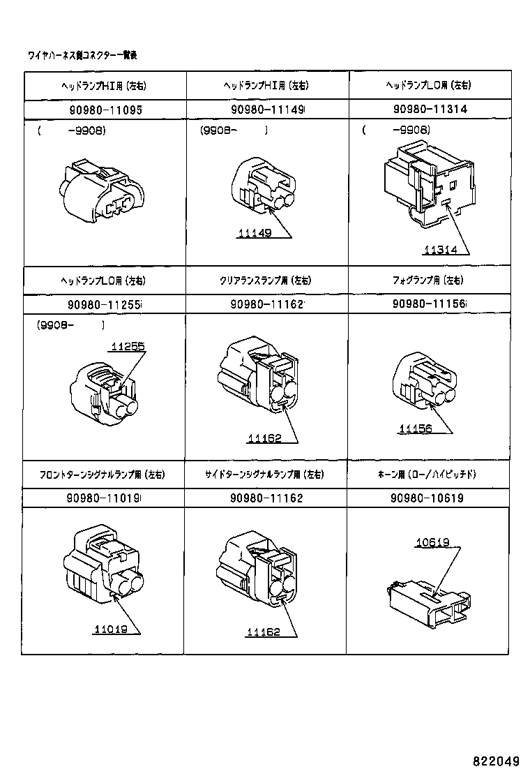 82142-33030 WIRE, INSTRUMENT PANEL, NO.2 product image