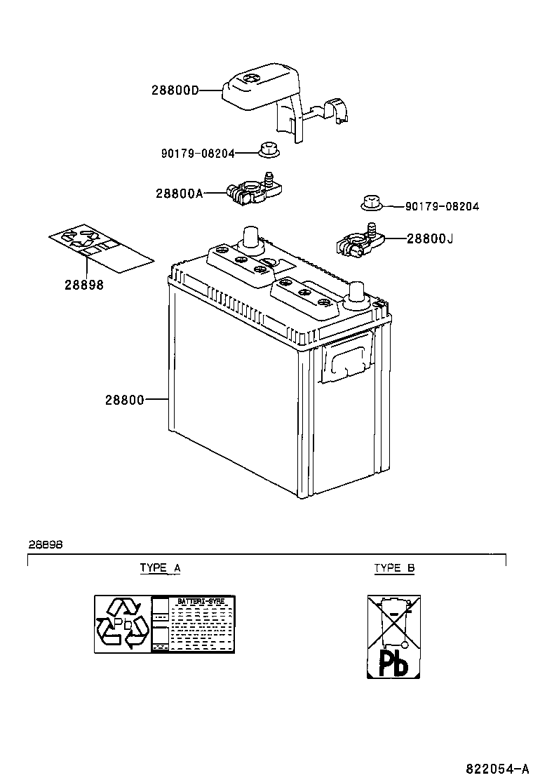 Toyota 28800-22040 BATTERY