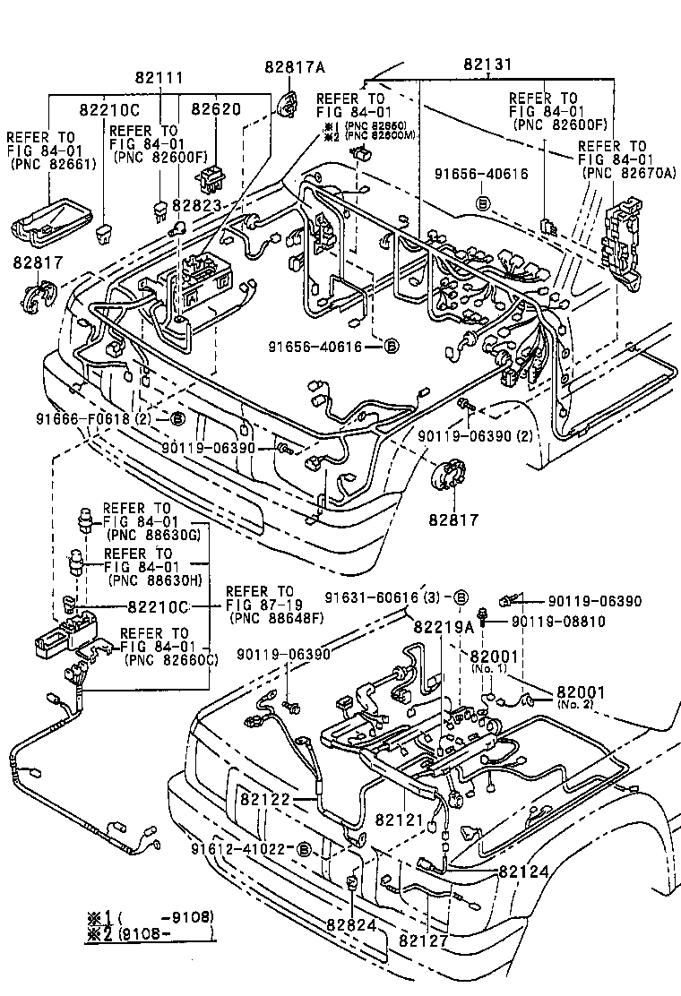 82122-35250 WIRE, ENGINE, NO.2 product image