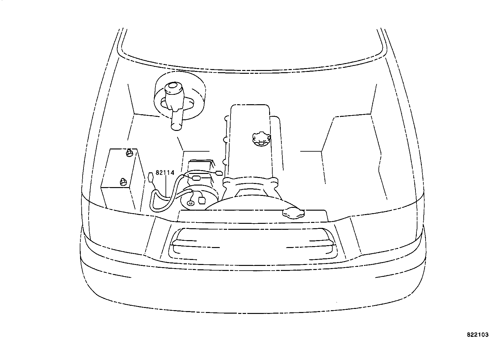 82122-0B170 WIRE, ENGINE, NO.2 product image