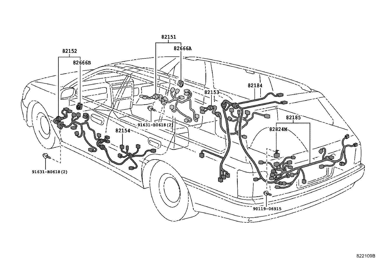 82122-30730 WIRE, ENGINE, NO.2 product image