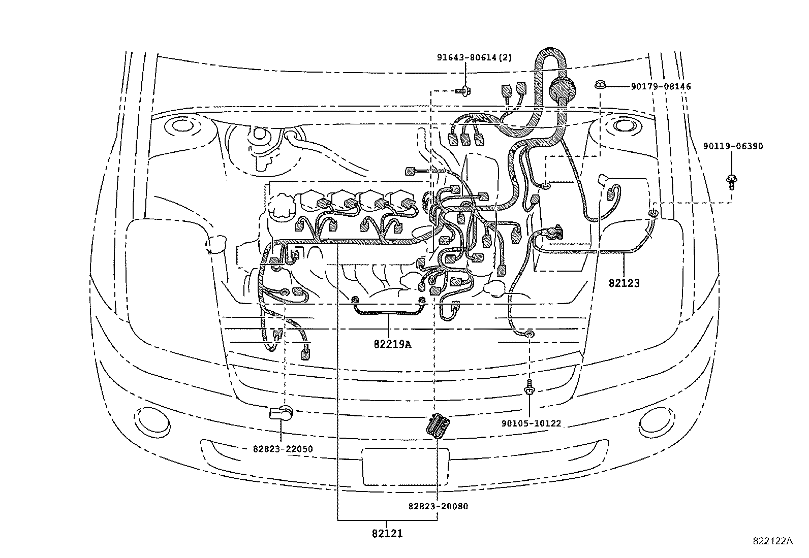 82153-52170 WIRE, REAR DOOR, NO.1 product image