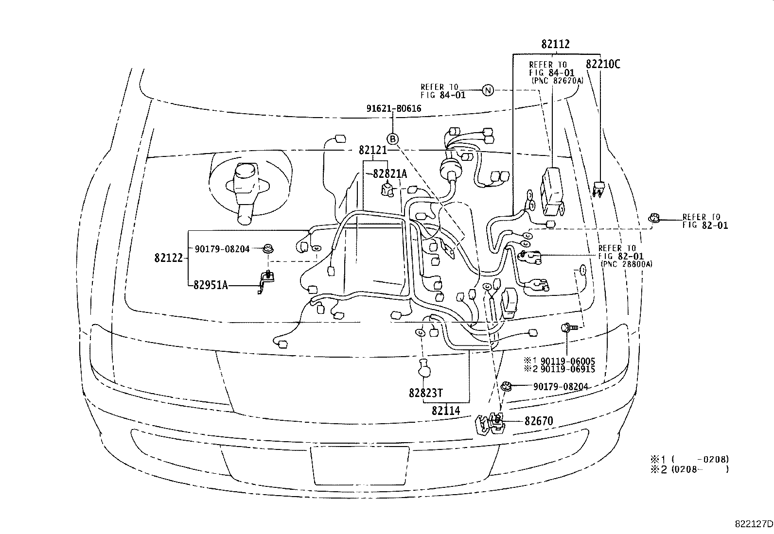 82124-0B050 WIRE, ENGINE, NO.4 product image