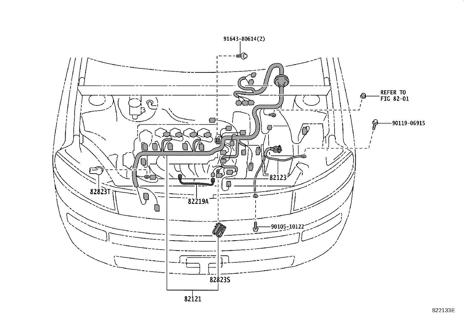82153-52111 WIRE, REAR DOOR, NO.1 product image