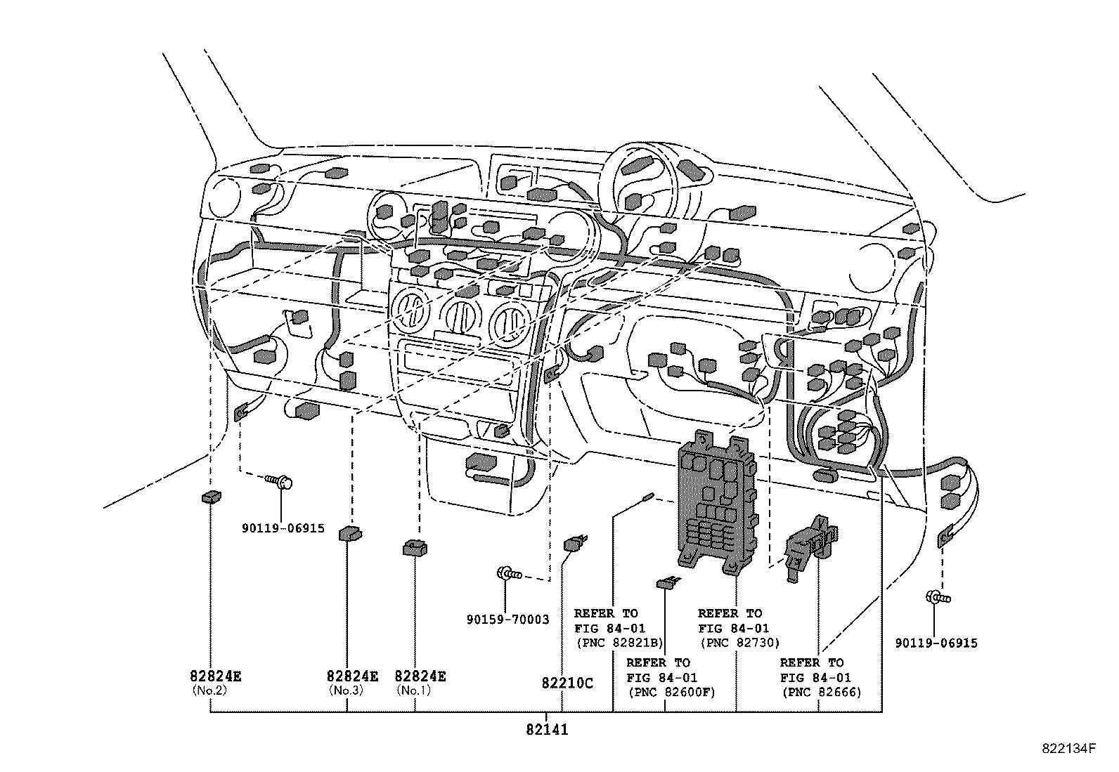 82153-52111 WIRE, REAR DOOR, NO.1 product image
