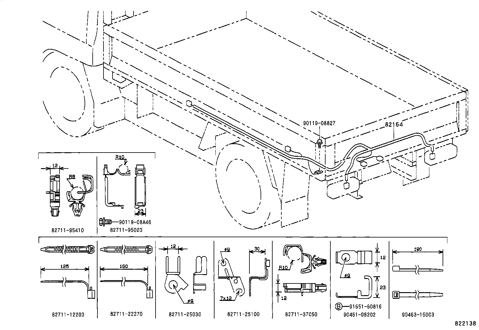 82060-26014 WIRE ASSY, ENGINE, NO.2 product image
