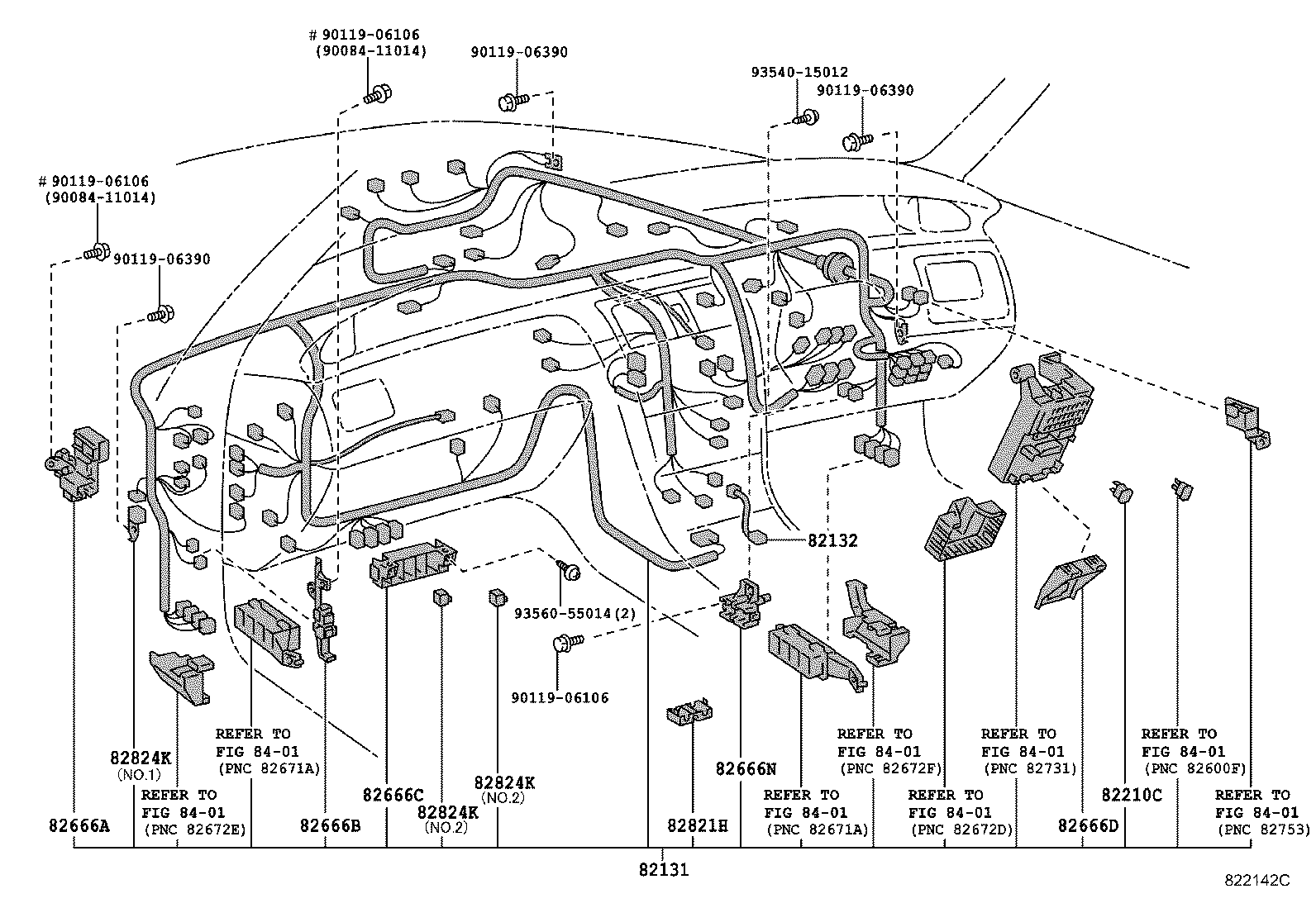 82121-07120 WIRE, ENGINE product image