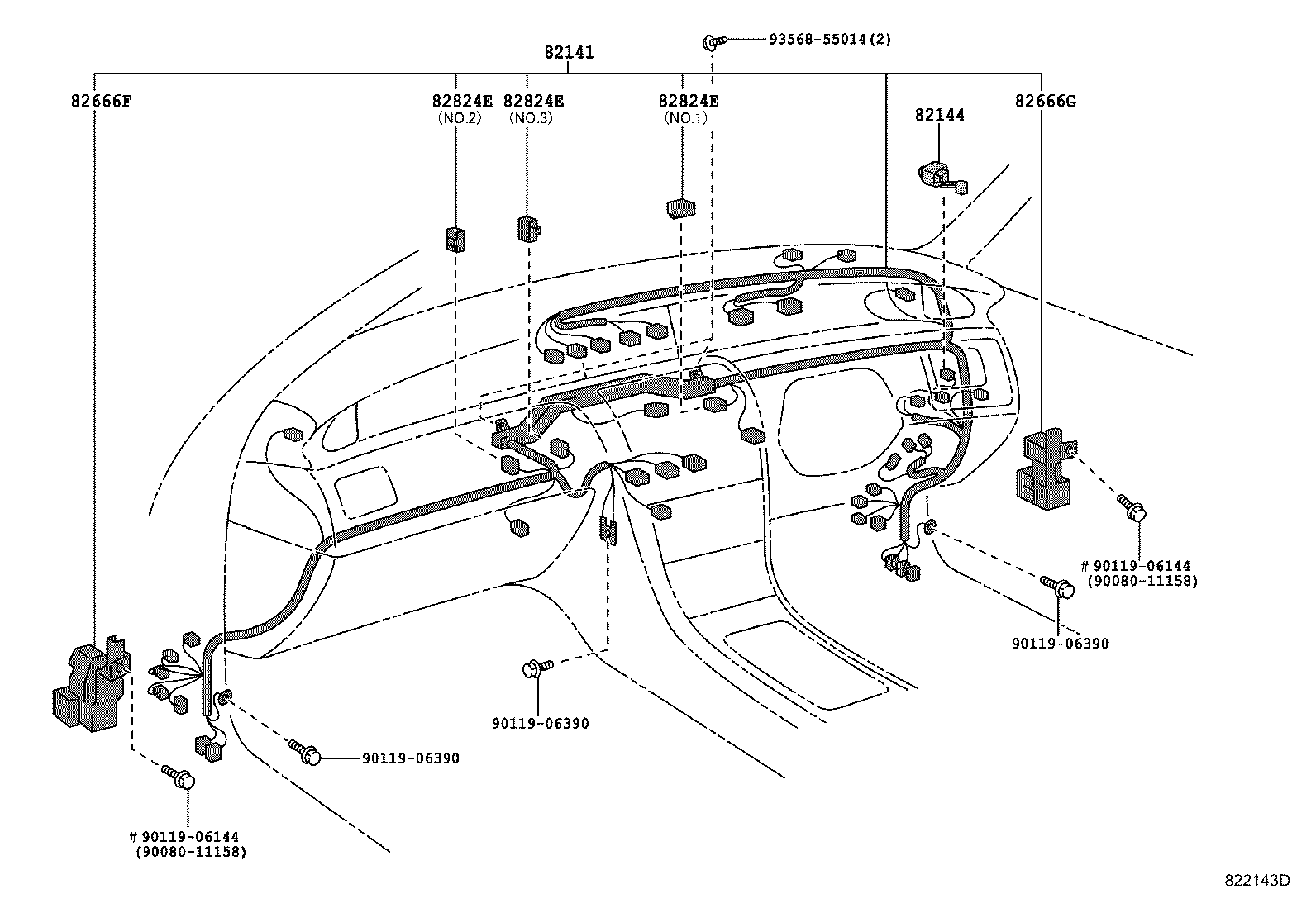 82121-07120 WIRE, ENGINE product image
