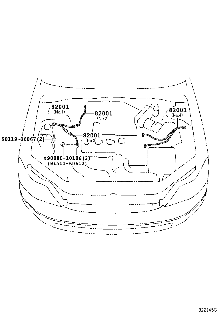 82121-07120 WIRE, ENGINE product image