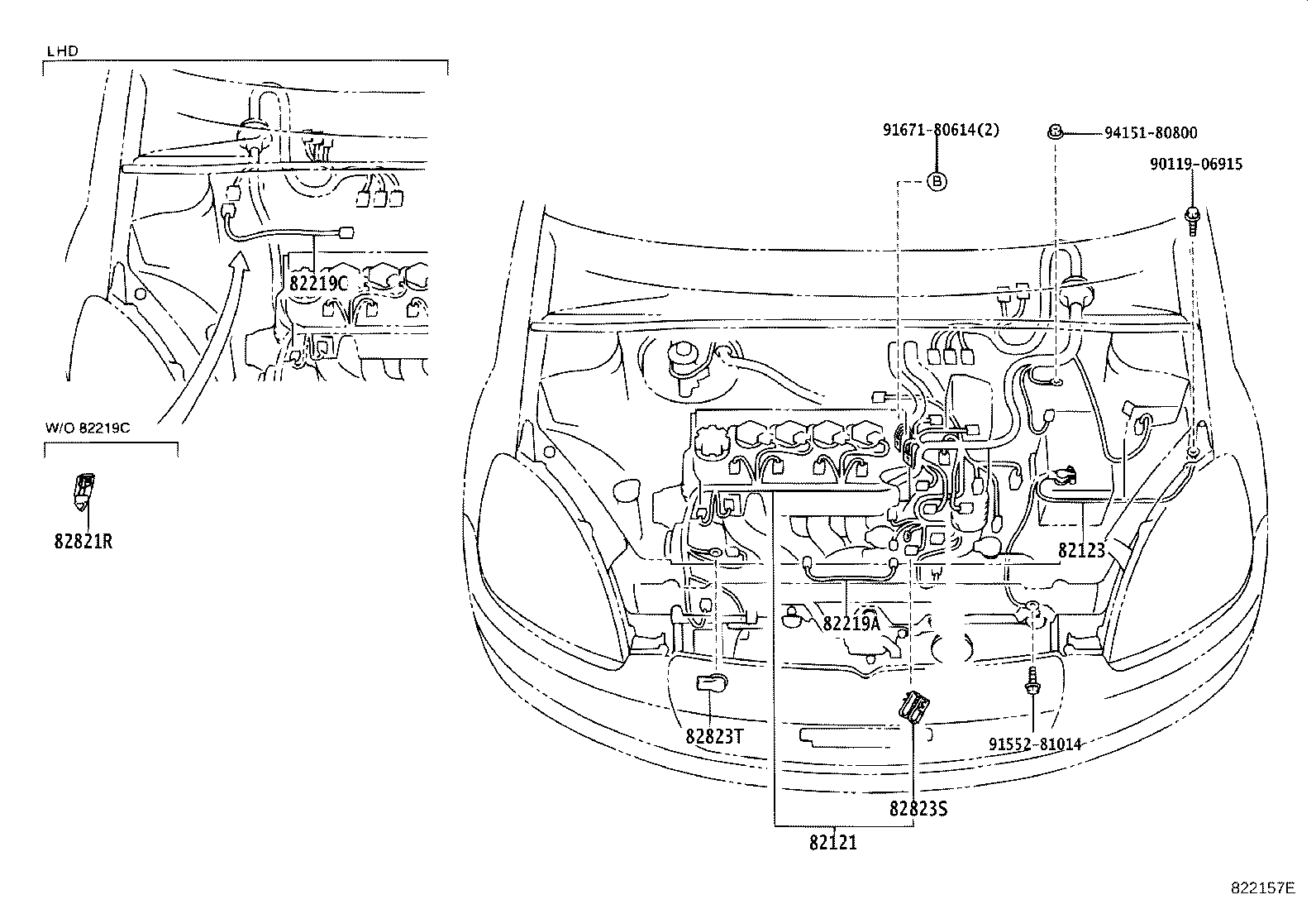 82122-52010 WIRE, ENGINE, NO.2 product image