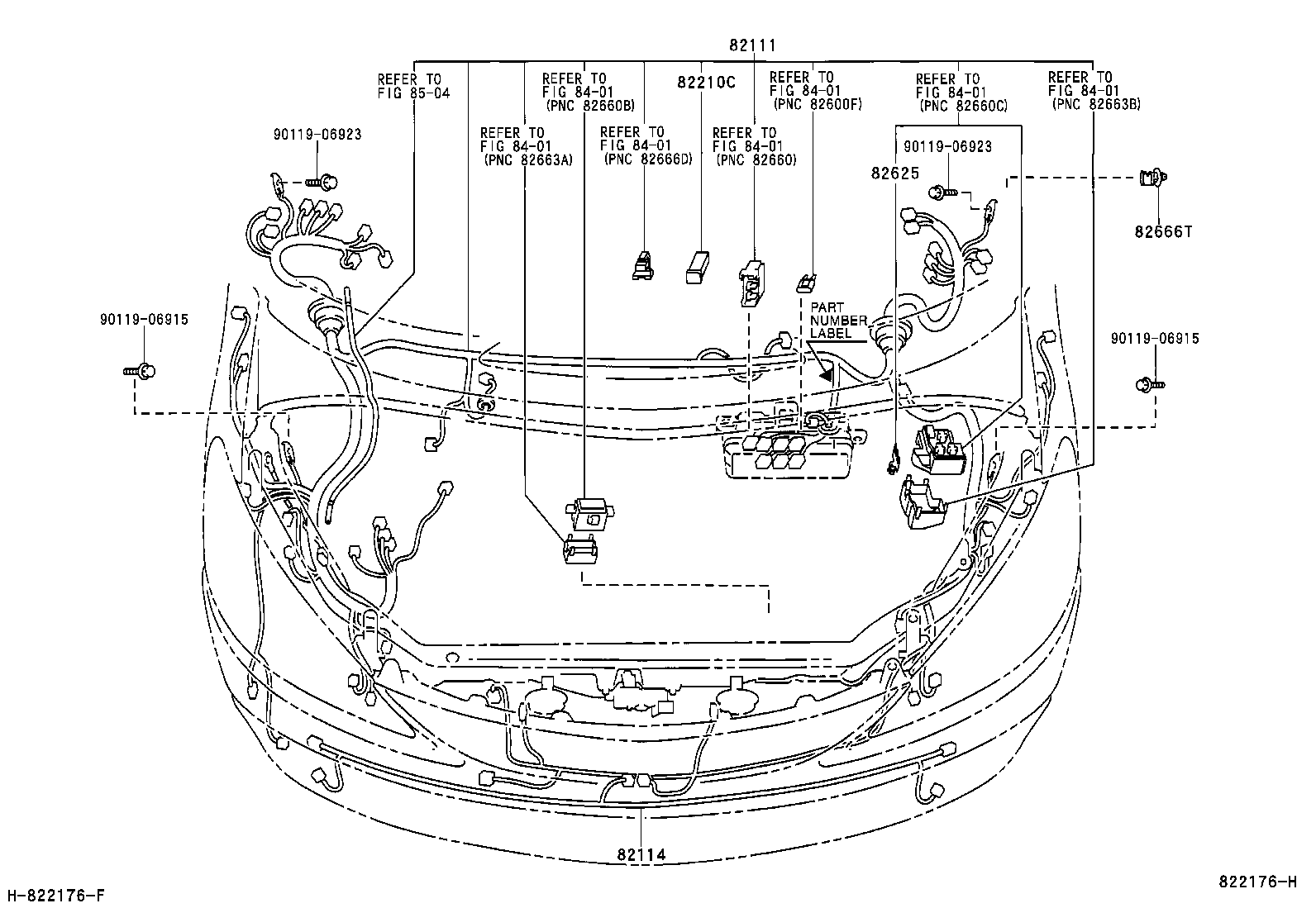 82114-28010 WIRE, ENGINE ROOM, NO.4 product image