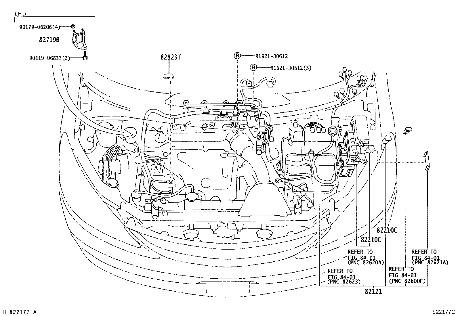 82114-28010 WIRE, ENGINE ROOM, NO.4 product image