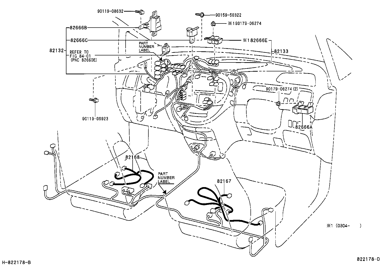 82114-28010 WIRE, ENGINE ROOM, NO.4 product image