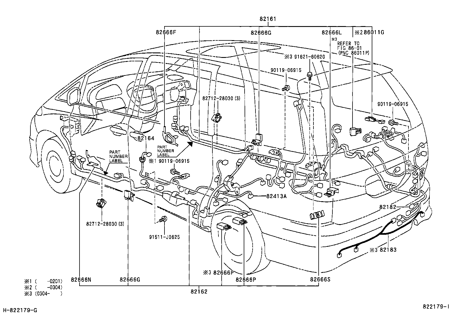 82114-28010 WIRE, ENGINE ROOM, NO.4 product image