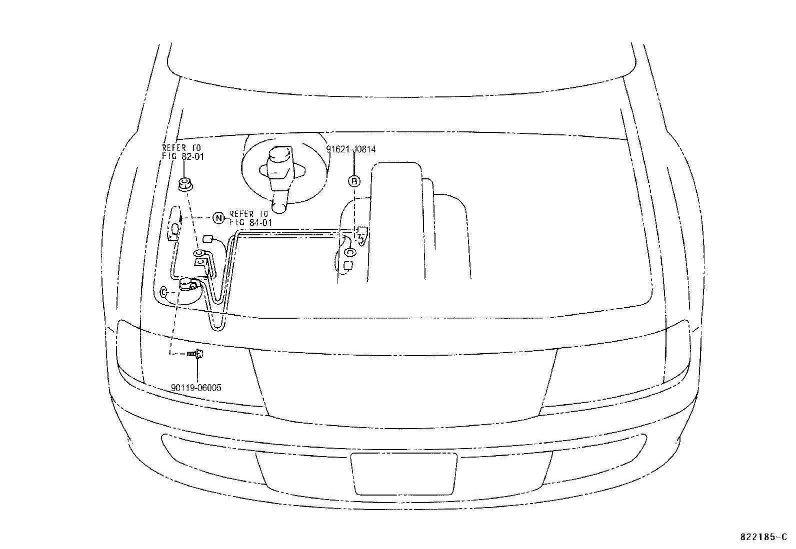 82124-0B050 WIRE, ENGINE, NO.4 product image