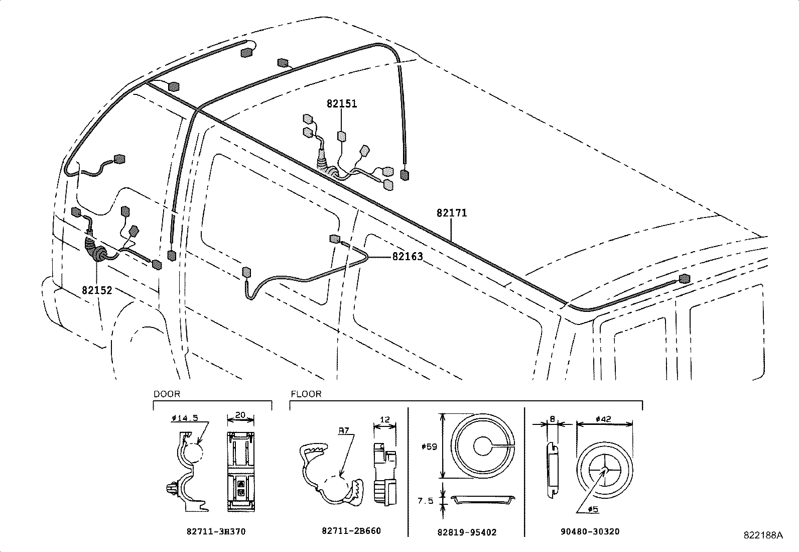 82050-89109 WIRE, ENGINE product image
