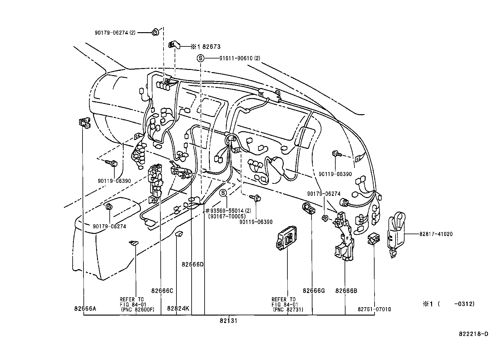 82122-YC010 WIRE, ENGINE, NO.2 product image