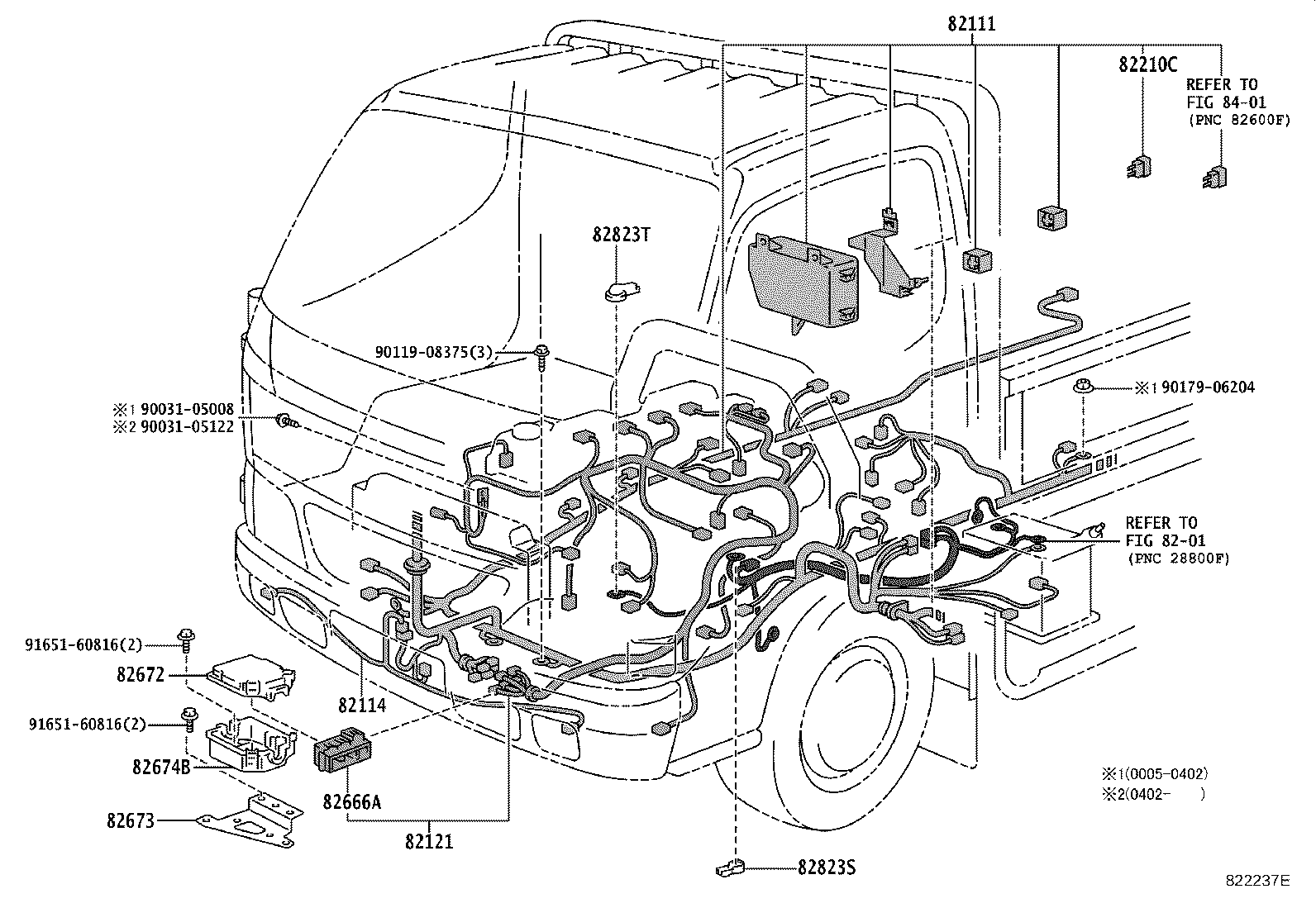 63189-37010 BRACKET, WIRING HARNESS CONNECTOR product image