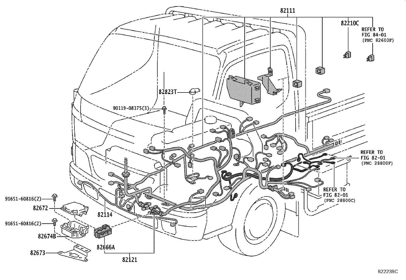 63189-37010 BRACKET, WIRING HARNESS CONNECTOR product image