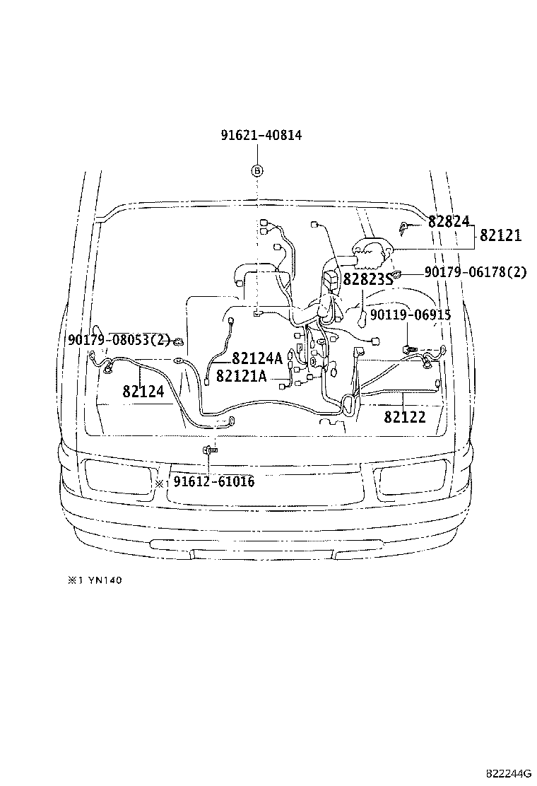 82122-35561 WIRE, ENGINE, NO.2 product image