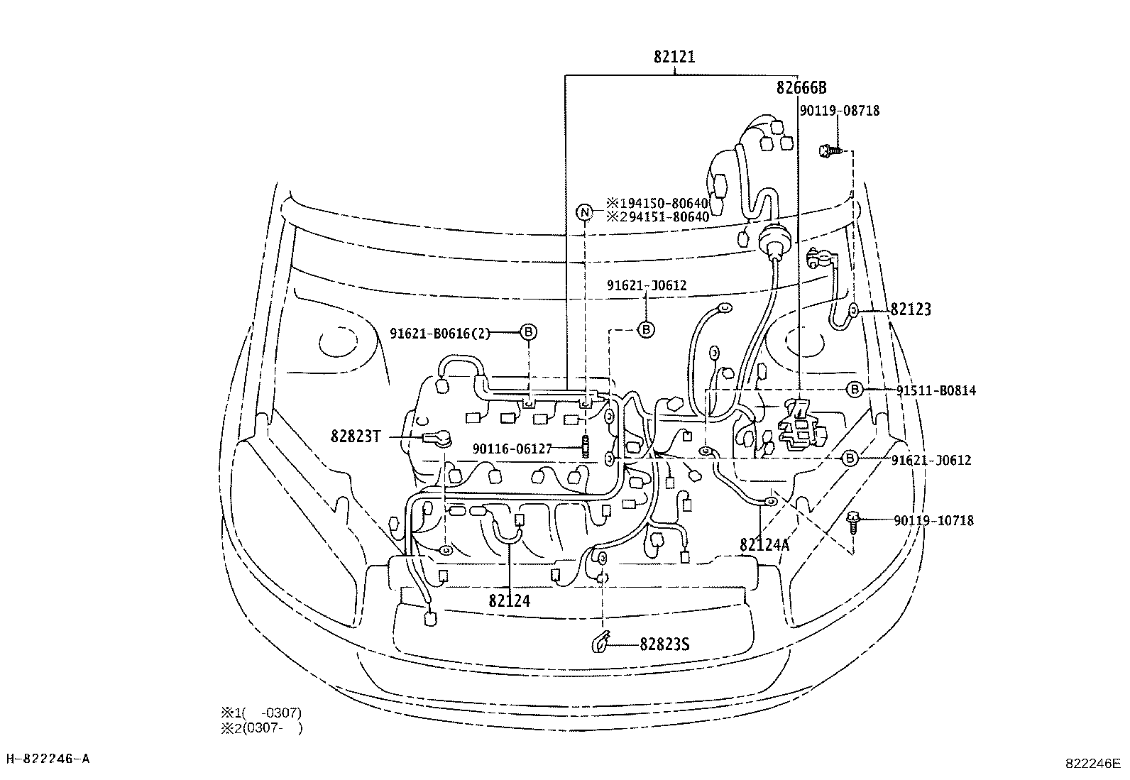 82142-42010 WIRE, INSTRUMENT PANEL, NO.2 product image